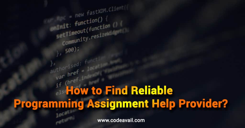 programming assignment help provider