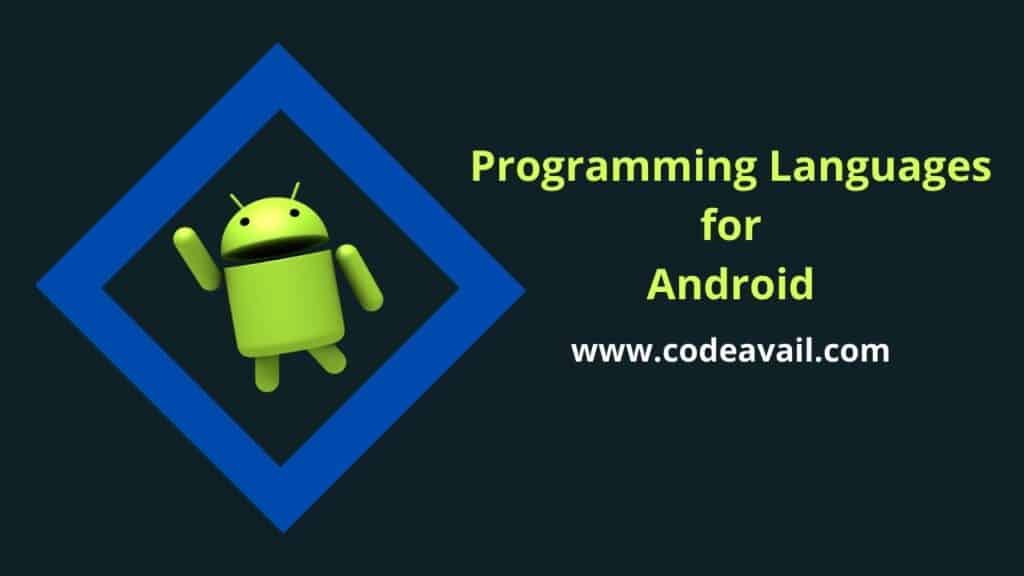 Programming language for android