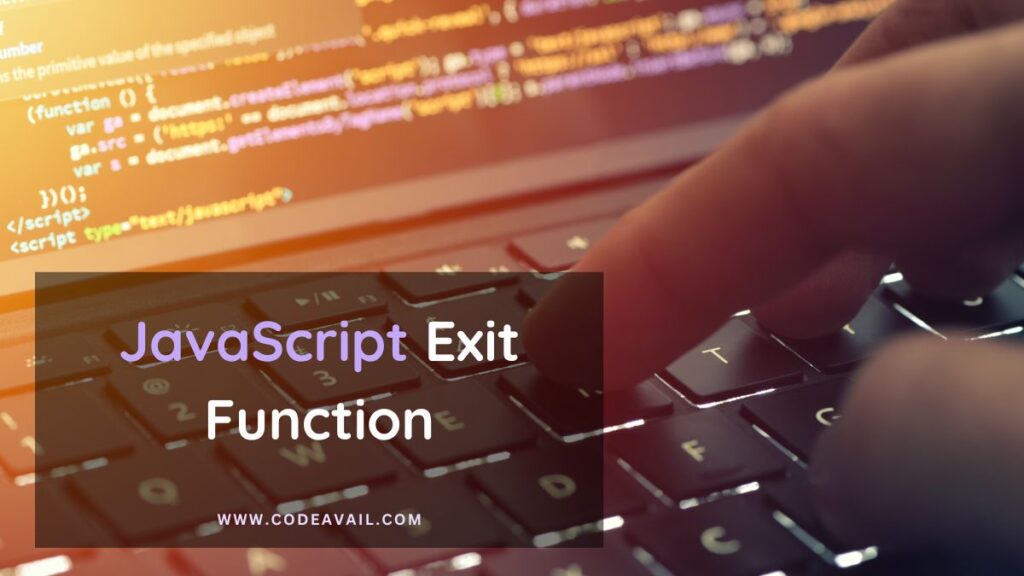 Exit Function In Javascript