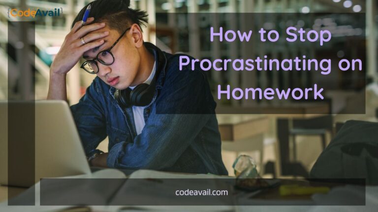 how to stop procrastinating with my homework