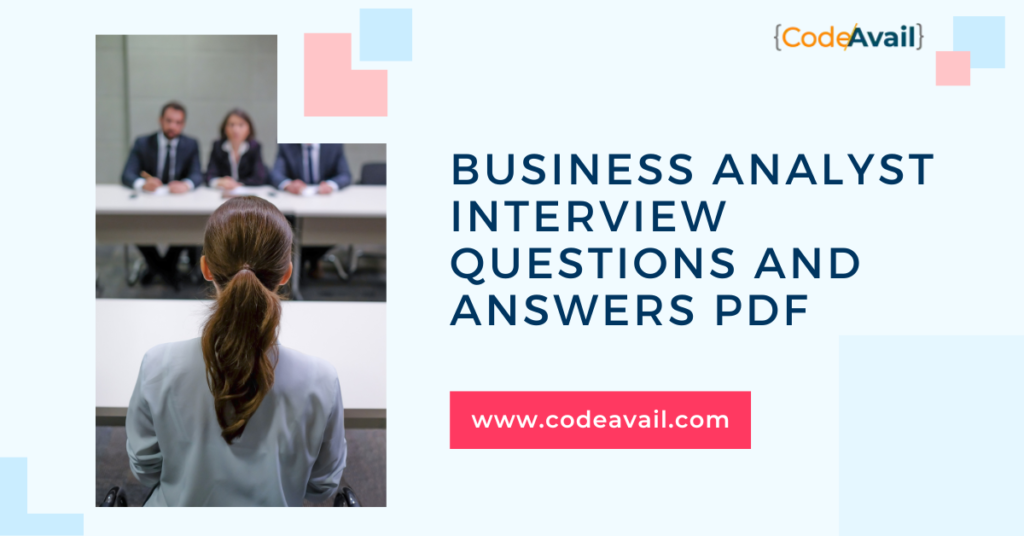 Business Analyst Interview Questions And Answers Pdf