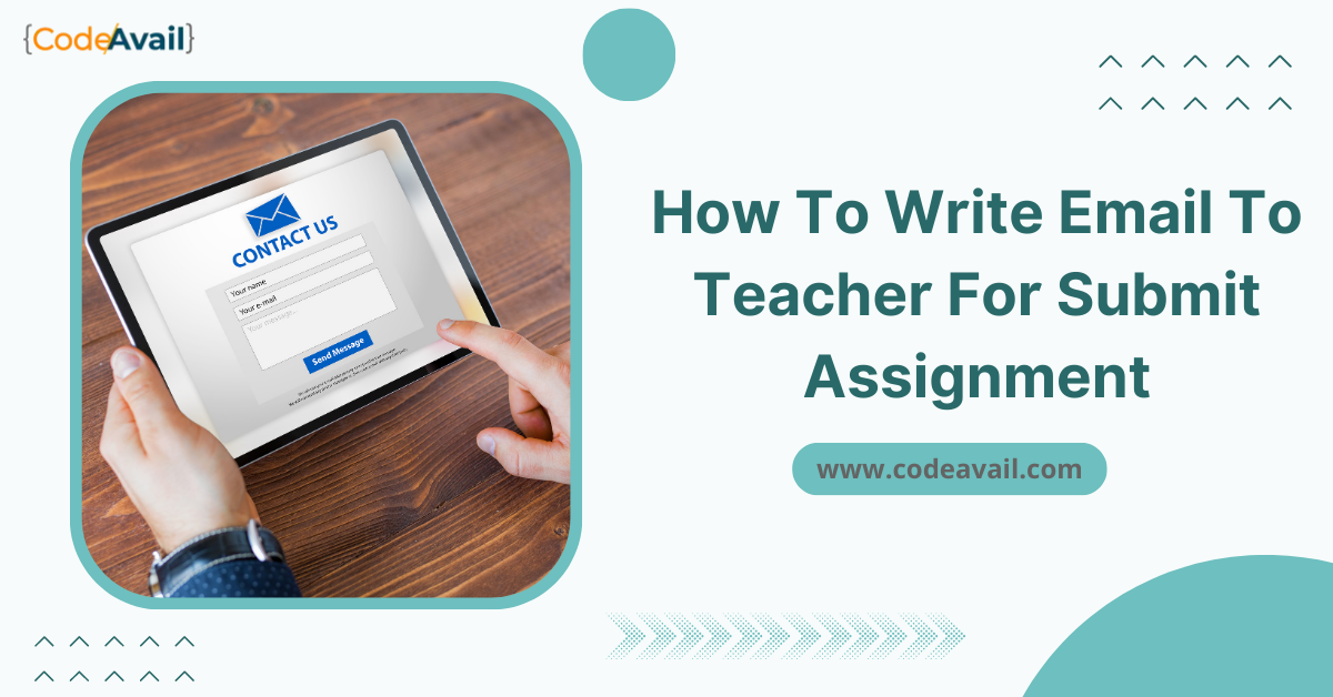 write email to submit assignment