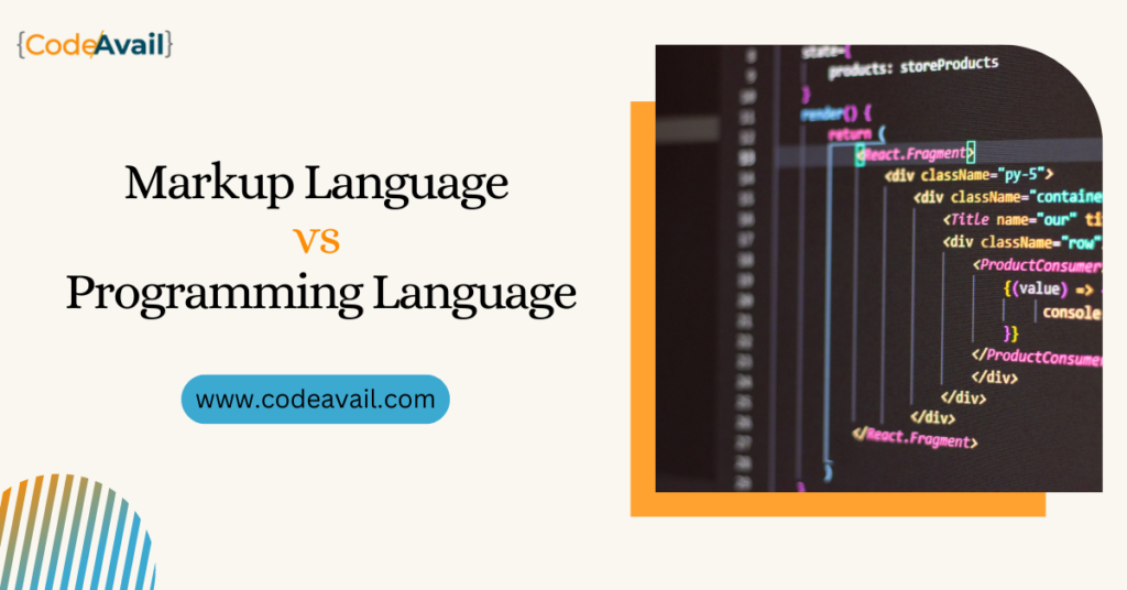 Markup Language vs Programming Language