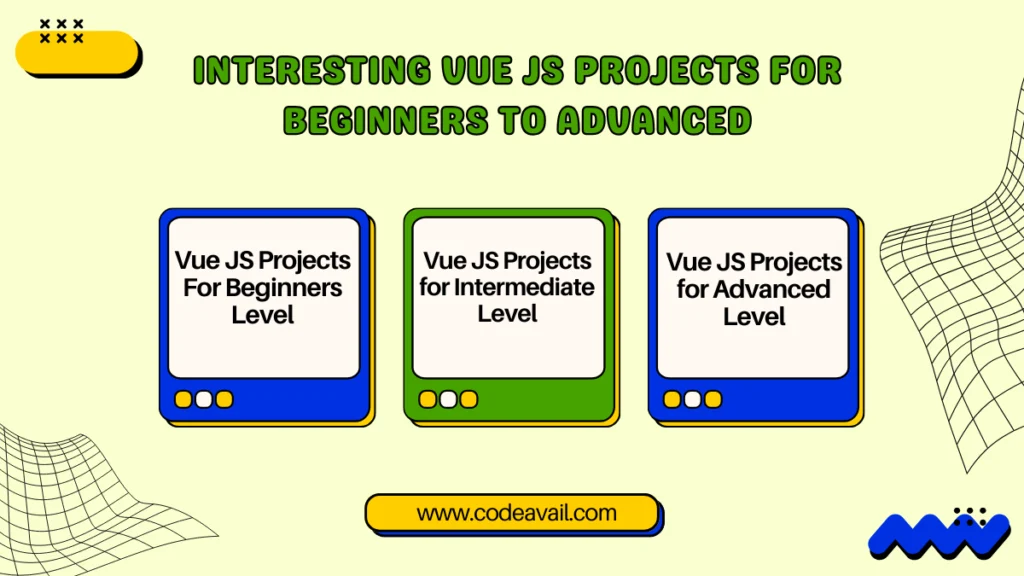 interesting vue js projects for beginners to advanced